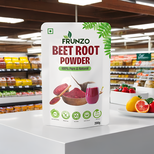 Frunzo Organic Beet Root Powder For Skin Care, Powerful Vitamins & Antioxidants  (200 g)