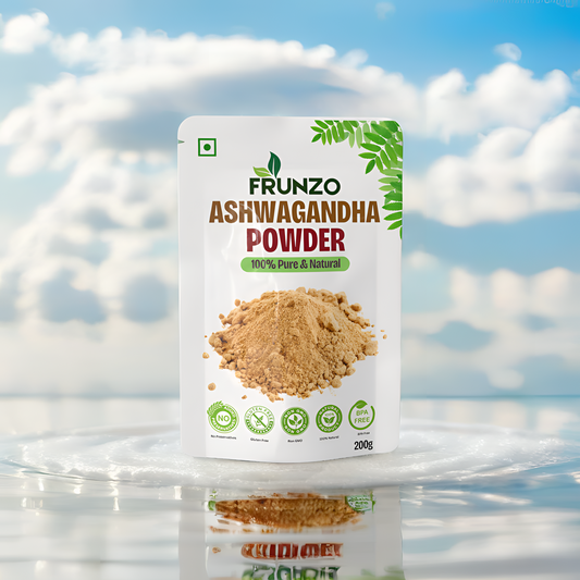 Frunzo Organic Ashwagandha Powder For Reduce Stress, Boost Memory (200 g)